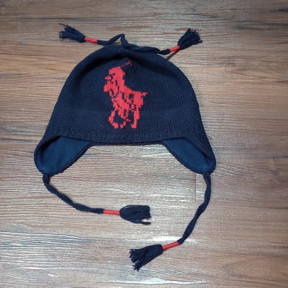 Polo by Ralph Lauren Blue Label Big Pony Lambswool Beanie